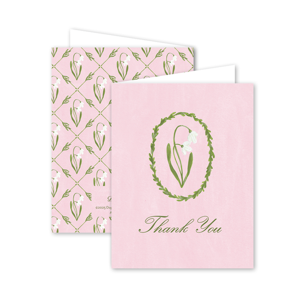 Snowdrop Meadow Pink Thank You