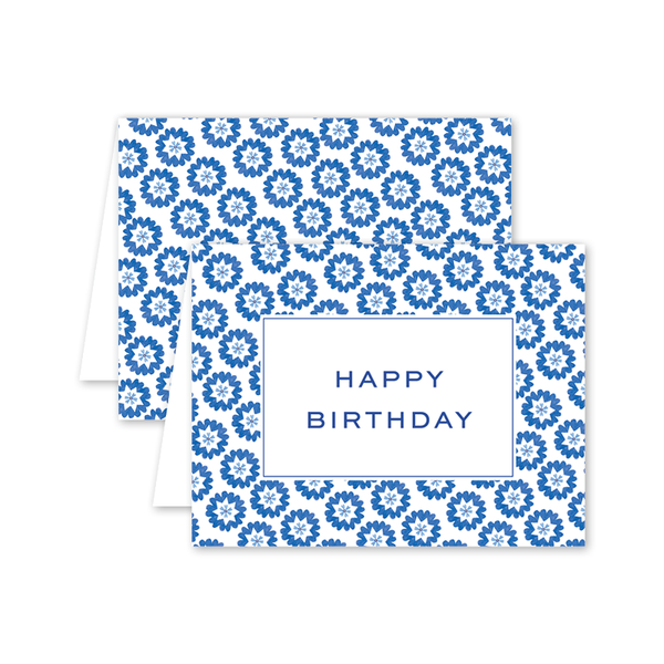 Cerulean Spring Blooms Blue Birthday