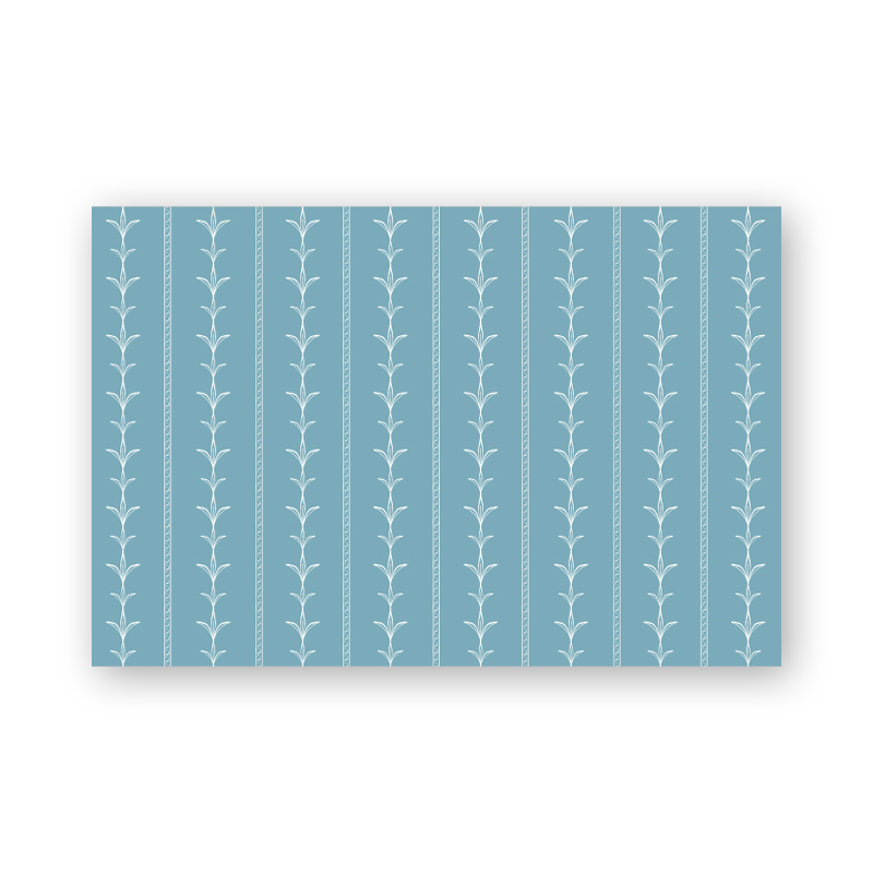 Palm Court Stripe Blue Placemats