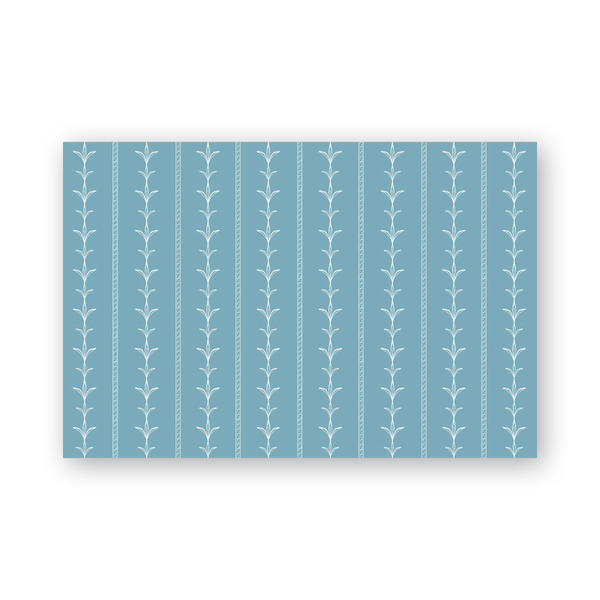Palm Court Stripe Blue Placemats