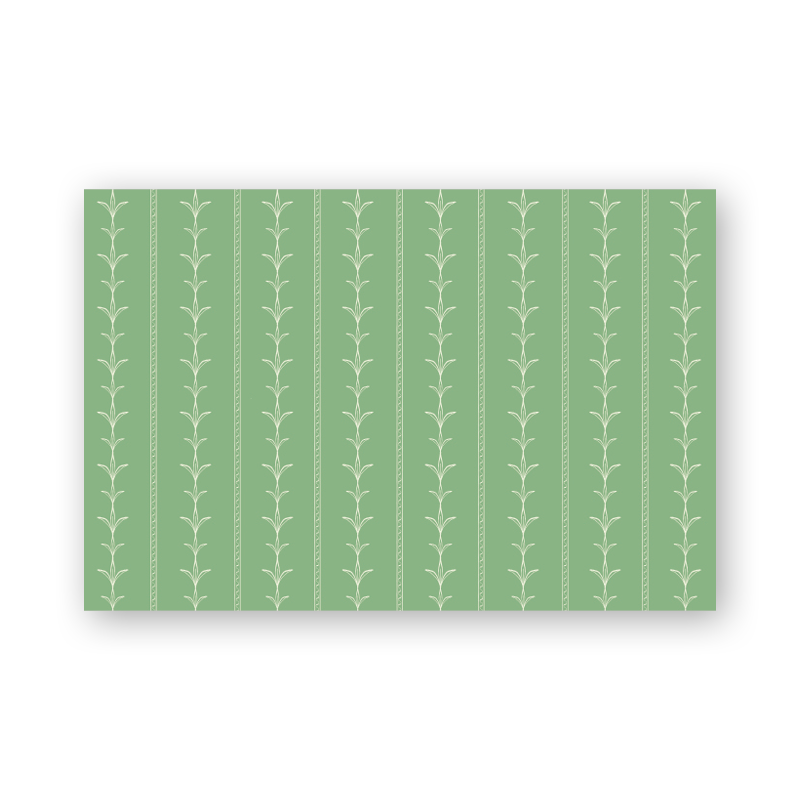 Palm Court Stripe Green Placemats