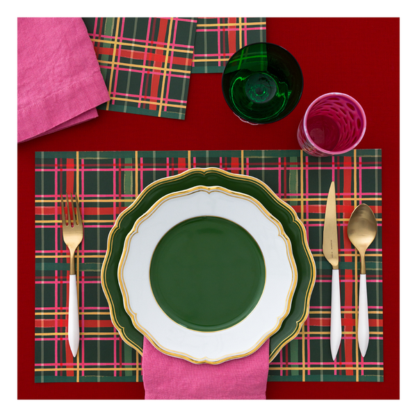 Toast of the East Coast Plaid Placemats