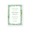 Winter Toile Pines Invitation