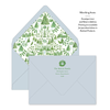 Winter Toile Pines Invitation