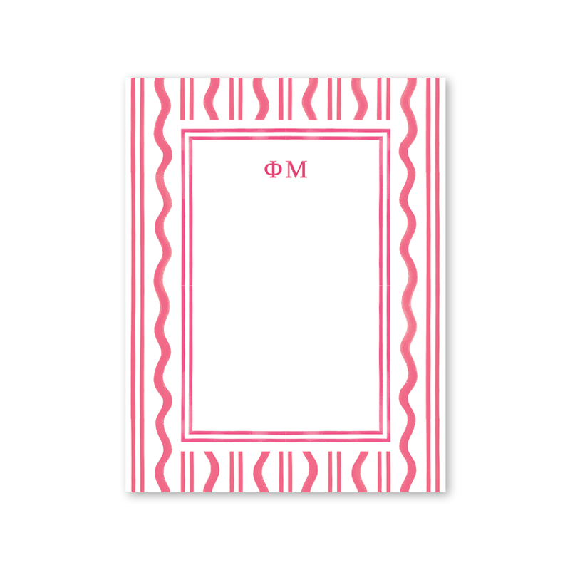 Phi Mu Toast of the West Coast Greek Notepad