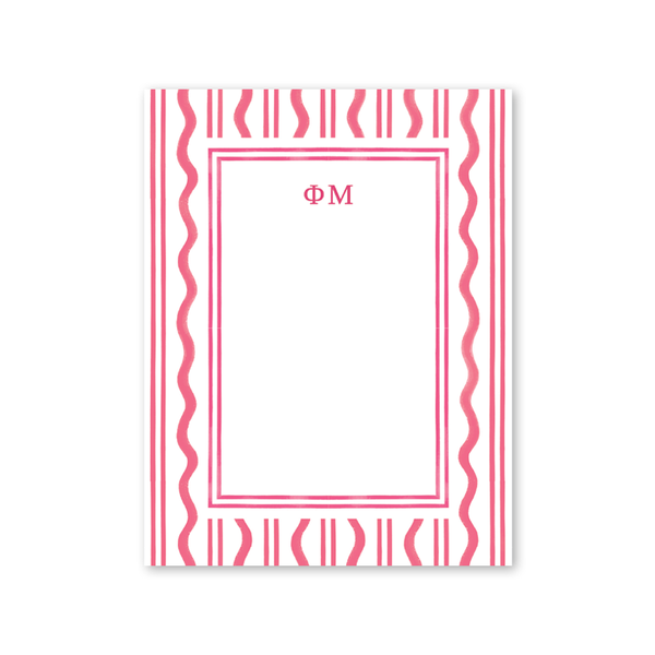 Phi Mu Toast of the West Coast Greek Notepad