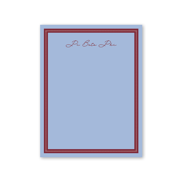 Pi Beta Phi Signature Charming Greek Notepad