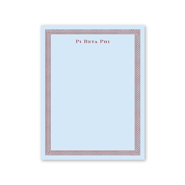 Pi Beta Phi Dolly Blooms Greek Notepad
