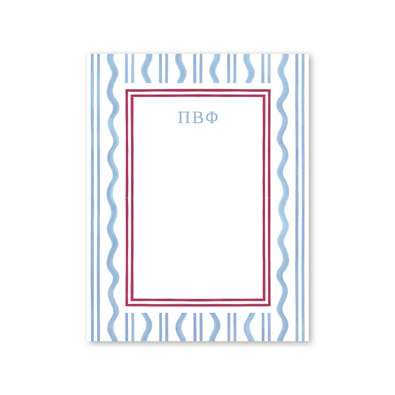 Pi Beta Phi Toast of the West Coast Greek Notepad