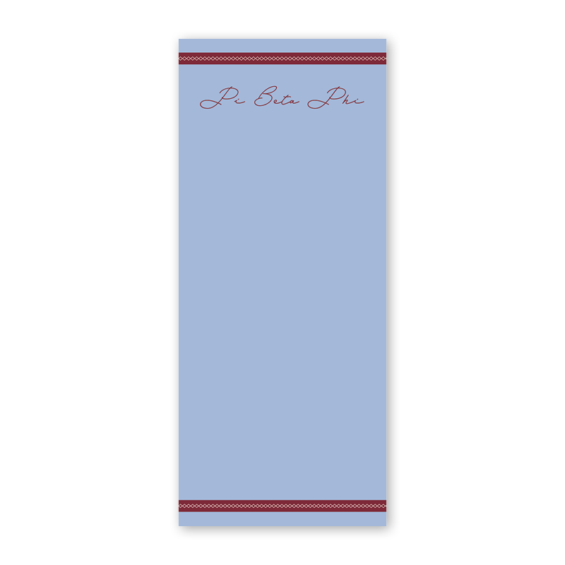 Pi Beta Phi Signature Charming Greek Skinny Notepad