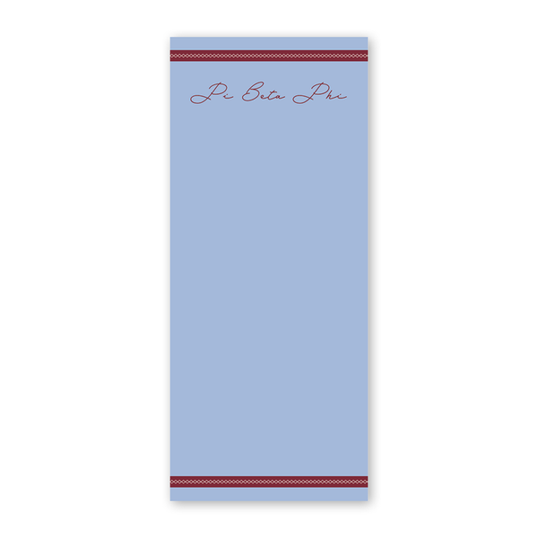 Pi Beta Phi Signature Charming Greek Skinny Notepad