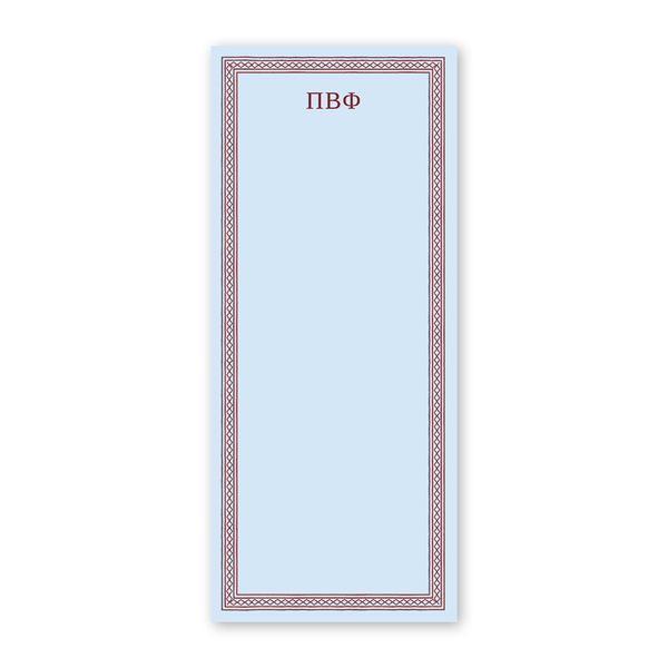 Pi Beta Phi Dolly Blooms Greek Skinny Notepad
