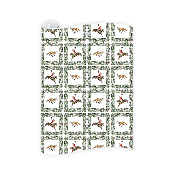 Fox Chase Wrapping Paper Roll