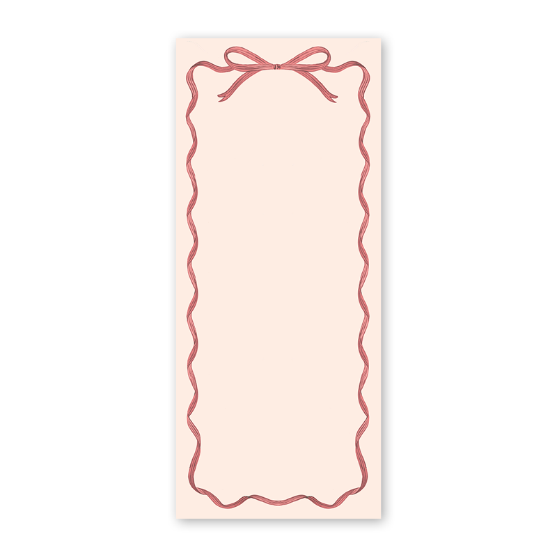 Ribbons Skinny Notepad