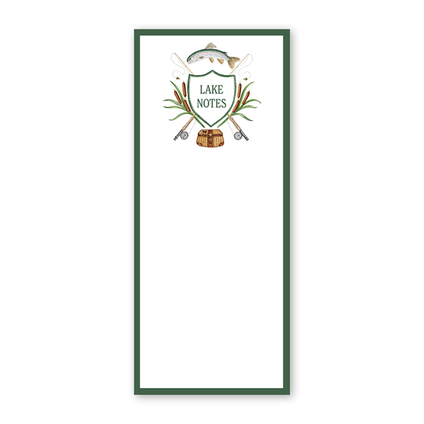Fly Fishing Crest Skinny Notepad