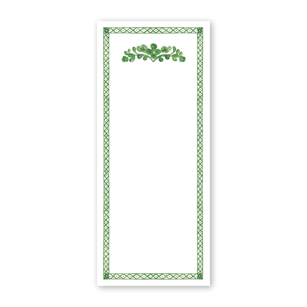Porcellana Verde Skinny Notepad