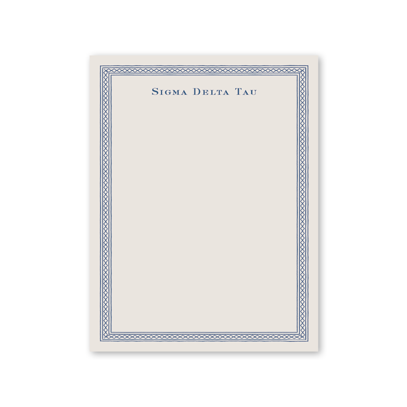 Sigma Delta Tau Dolly Blooms Greek Notepad