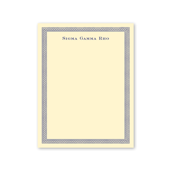 Sigma Gamma Rho Dolly Blooms Greek Notepad