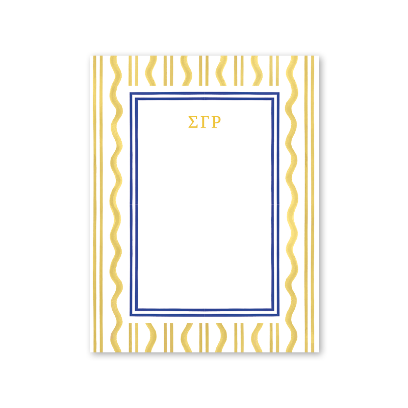 Sigma Gamma Rho Toast of the West Coast Greek Notepad