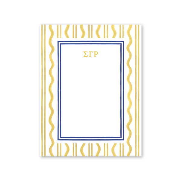 Sigma Gamma Rho Toast of the West Coast Greek Notepad