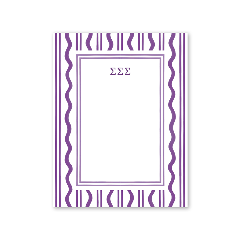Sigma Sigma Sigma Toast of the West Coast Greek Notepad