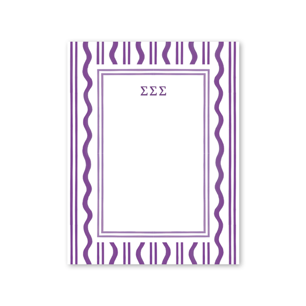 Sigma Sigma Sigma Toast of the West Coast Greek Notepad