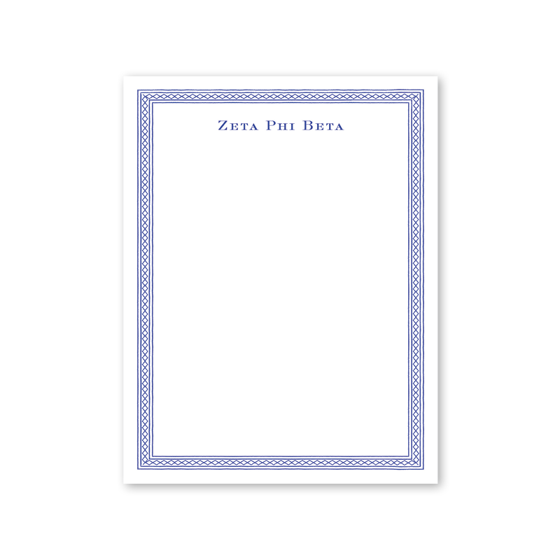 Zeta Phi Beta Dolly Blooms Greek Notepad