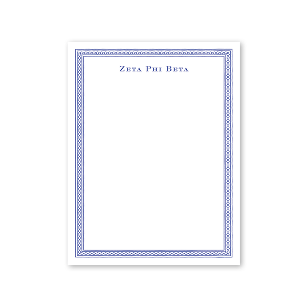 Zeta Phi Beta Dolly Blooms Greek Notepad