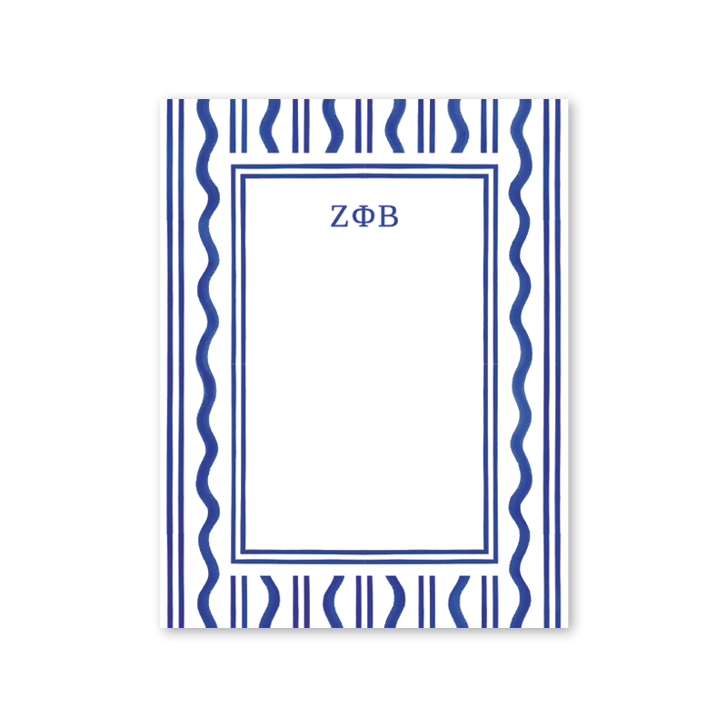 Zeta Phi Beta Toast of the West Coast Greek Notepad