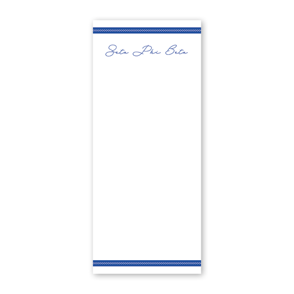 Zeta Phi Beta Signature Charming Greek Skinny Notepad