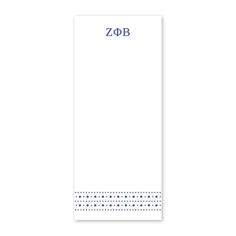 Zeta Phi Beta Style Edit Dots Greek Skinny Notepad
