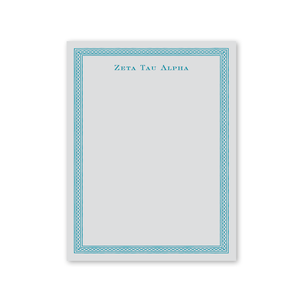 Zeta Tau Alpha Dolly Blooms Greek Notepad