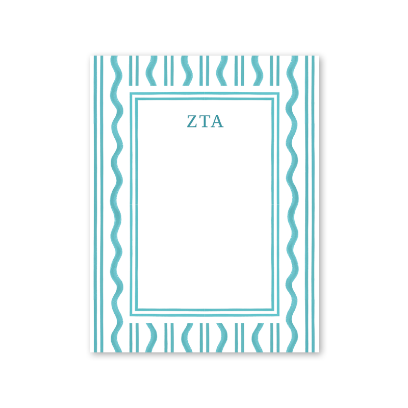 Zeta Tau Alpha Toast of the West Coast Greek Notepad