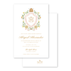 Honey Bee Crest Pink Imprintable Invitation