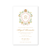 Honey Bee Crest Pink Imprintable Invitation