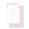 Nouveau Paperwhites Pink Imprintable Invitation