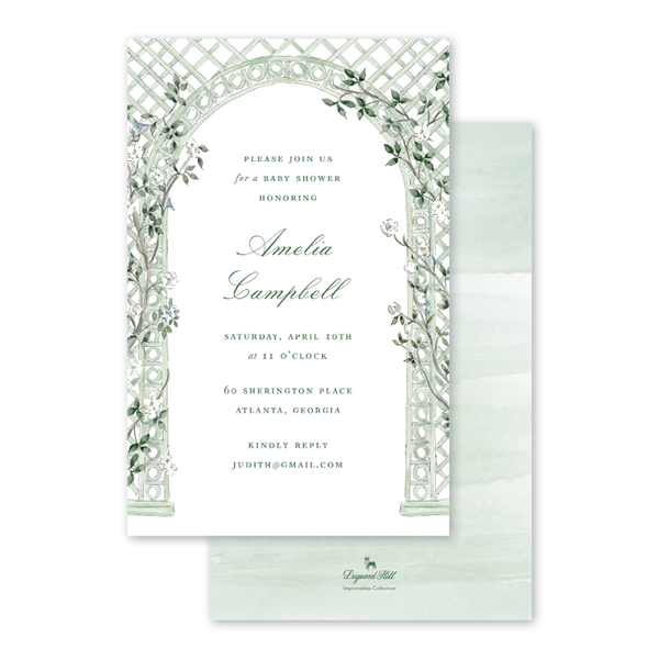 Treillis Imprintable Invitation