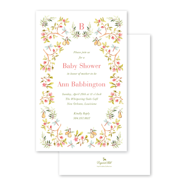 Gracie Crest Imprintable Invitation