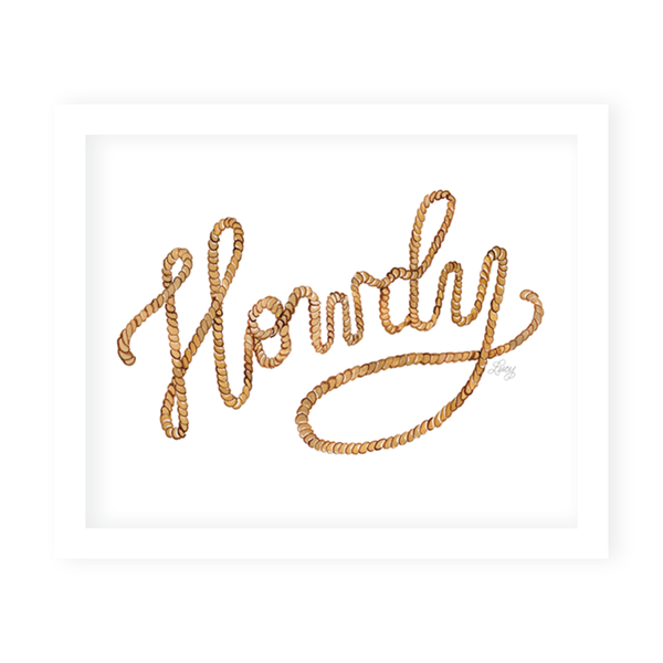 Howdy Art Print