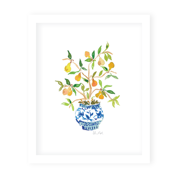 Pear Topiary Art Print