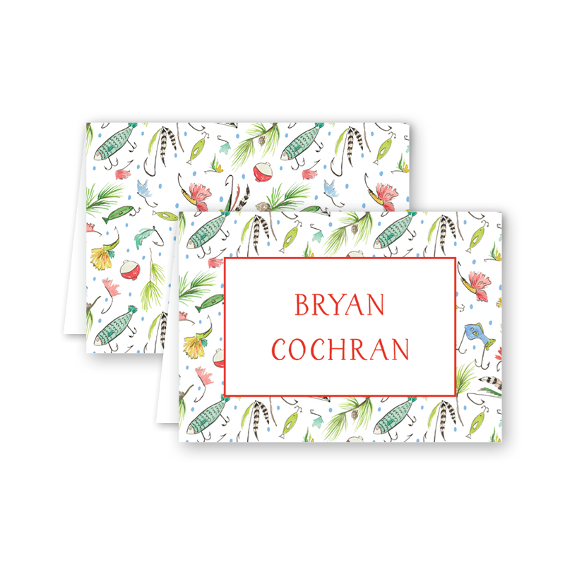 Festive Fishing Place Cards