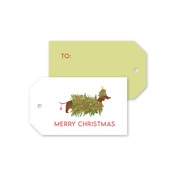 Doxie Christmas Gift Tags