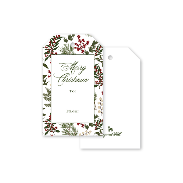 Ferns and Holly Gift Tags