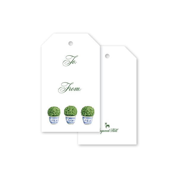Poolside Topiary Gift Tags