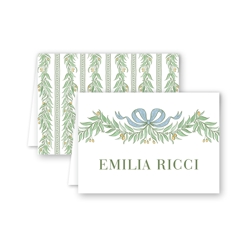 Capri Wreath Place Cards