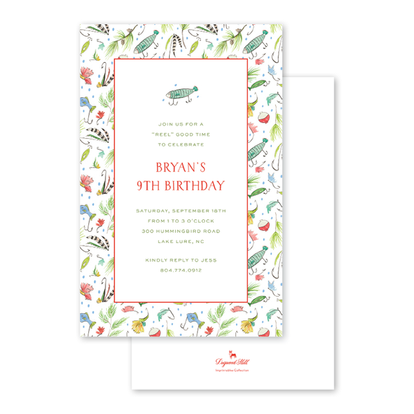 Festive Fishing Invitation