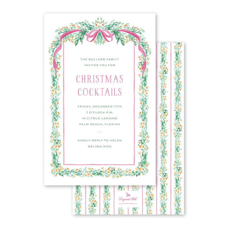 Orangerie Pink Invitation