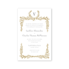 Gild Wedding Imprintable Invitation