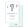 Hot Air Balloon Imprintable Invitation