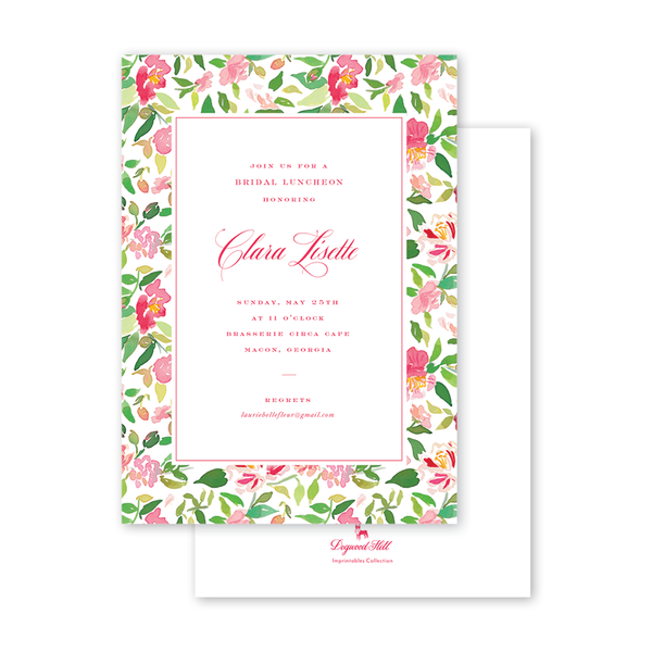 Eugenia's Garden Imprintable Invitation